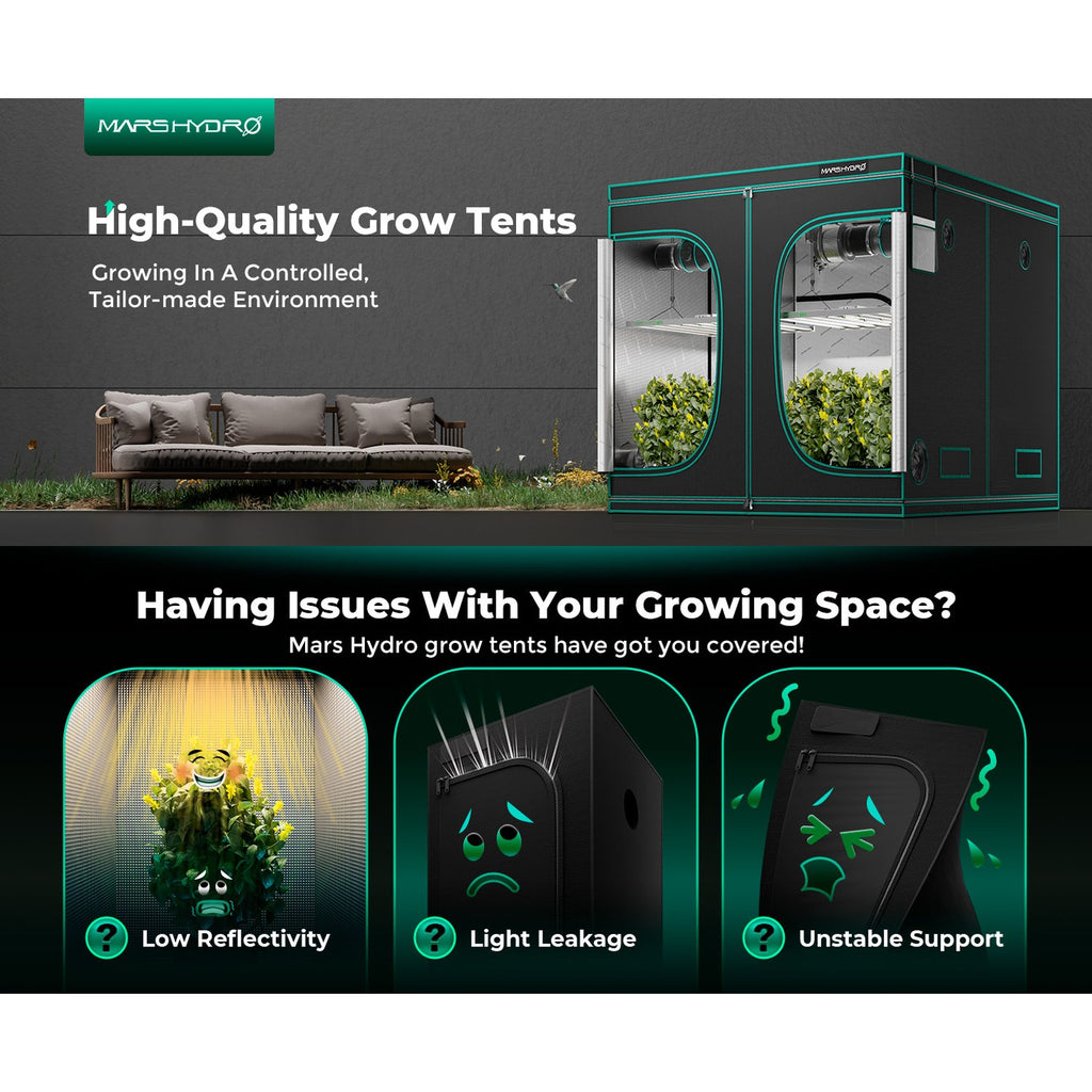 Mars Hydro 8' x 8' x 6' 8" (240cm x 240cm x 200cm) Indoor Grow Tent product image 2