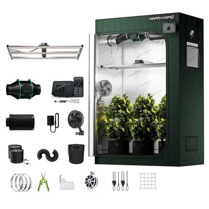 Mars Hydro FC 4000 Complete Grow Tent Kit - 320W LED, 4x2 2000D Tent & 4-Inch Ventilation product image 1