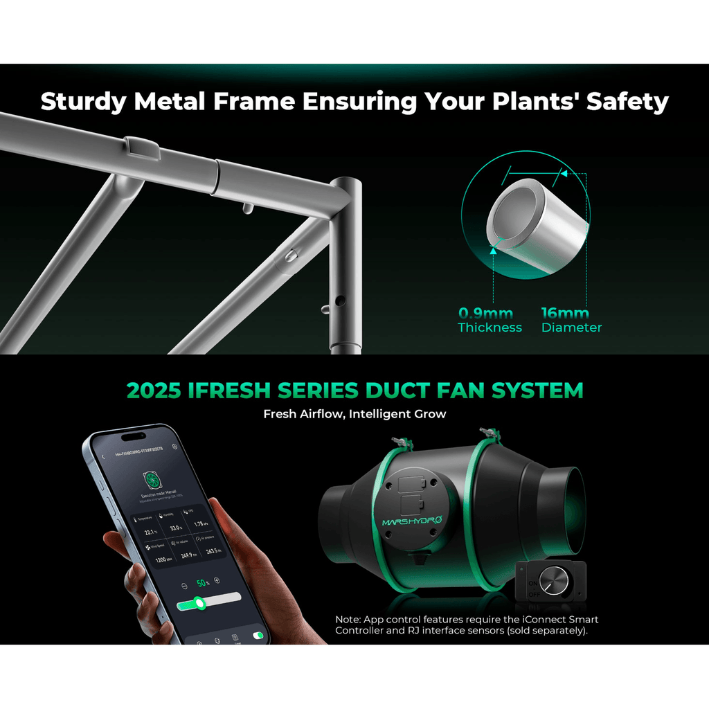 Mars Hydro FC-E3000 LED Grow Light + 3' x 3' Grow Tent + iFresh Inline product image 17