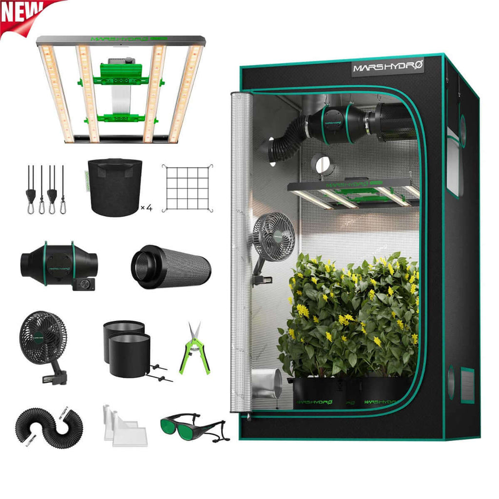Mars Hydro FC-E3000 LED Grow Light + 3' x 3' Grow Tent + iFresh Inline product image 1