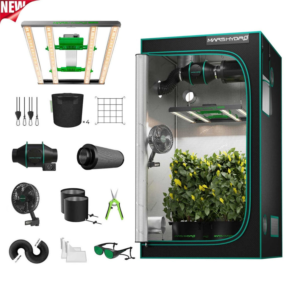Mars Hydro FC-E3000 LED Grow Light + 3' x 3' Grow Tent + iFresh Inline product image 1