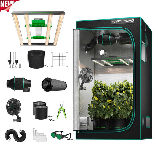 Mars Hydro FC-E3000 LED Grow Light + 3' x 3' Grow Tent + iFresh Inline product image 1