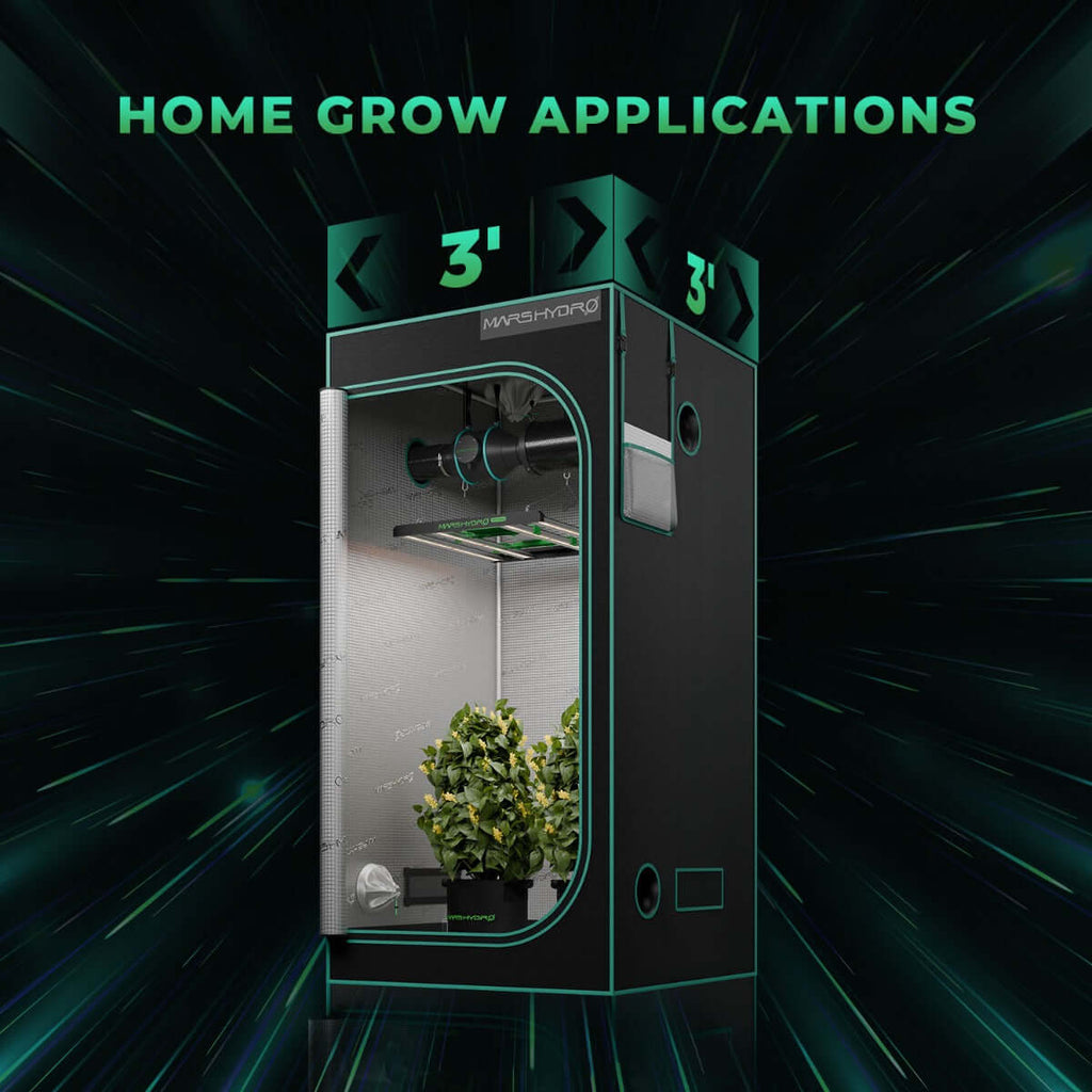 Mars Hydro FC-E3000 LED Grow Light + 3' x 3' Grow Tent + iFresh Inline product image 7