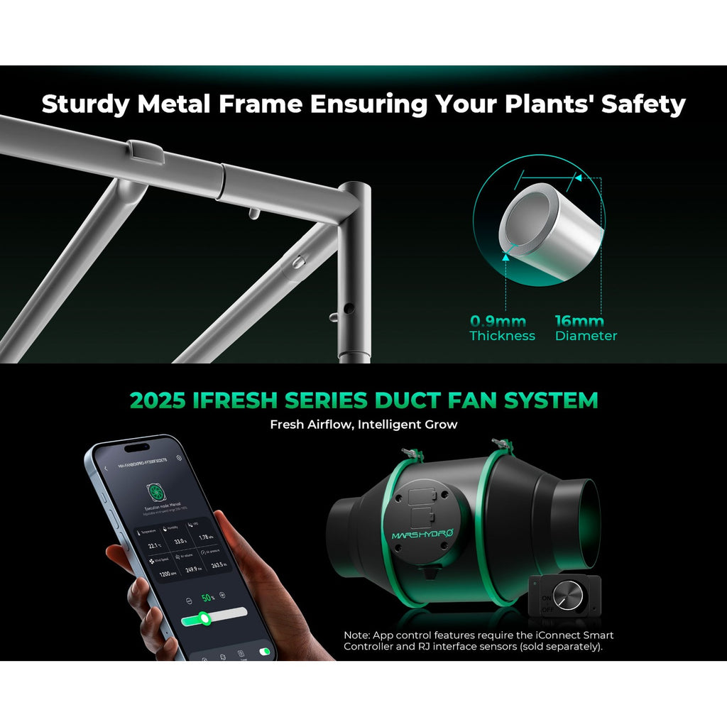 Mars Hydro FC-E3000 LED Grow Light + 3' x 3' Grow Tent + iFresh Inline product image 9