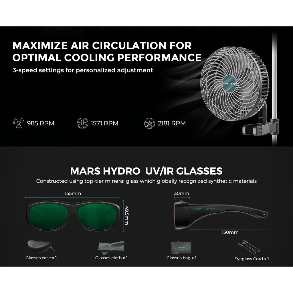 Mars Hydro FC1500 Bridgelux 2.3x2.3 iFresh Grow Tent Kit product image 5