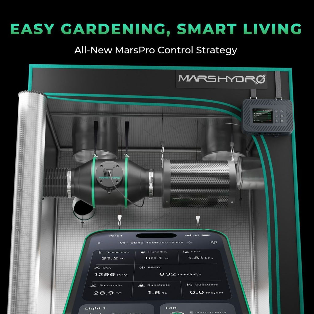 Mars Hydro FC3000 300W 3.3' x 3.3' Smart Grow Tent Kit with iControl product image 3