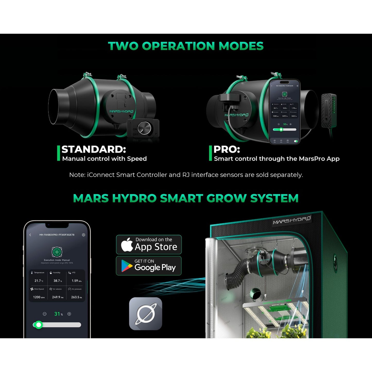 Mars Hydro iFresh 4" Smart Inline Duct Fan product image 6