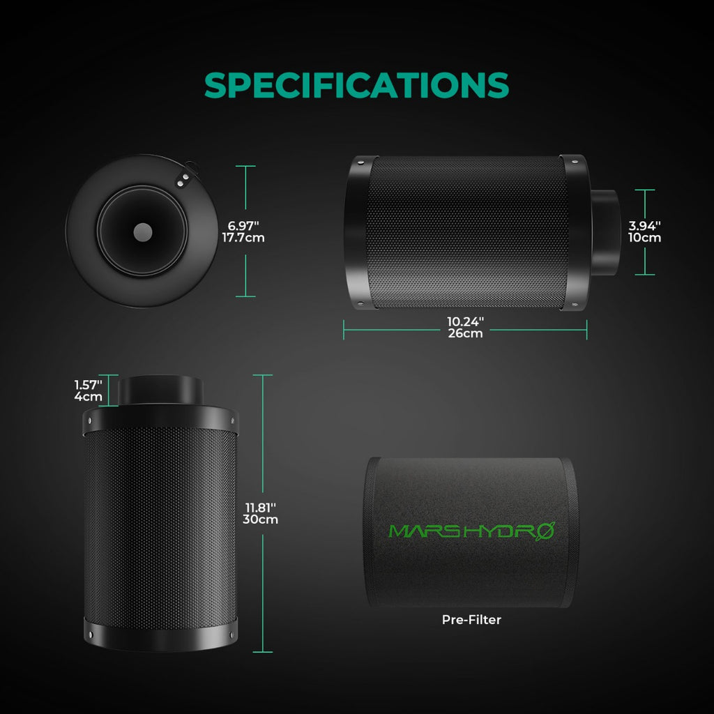 Mars Hydro iFresh 4" Smart Inline Duct Fan & Carbon Filter Combo product image 8