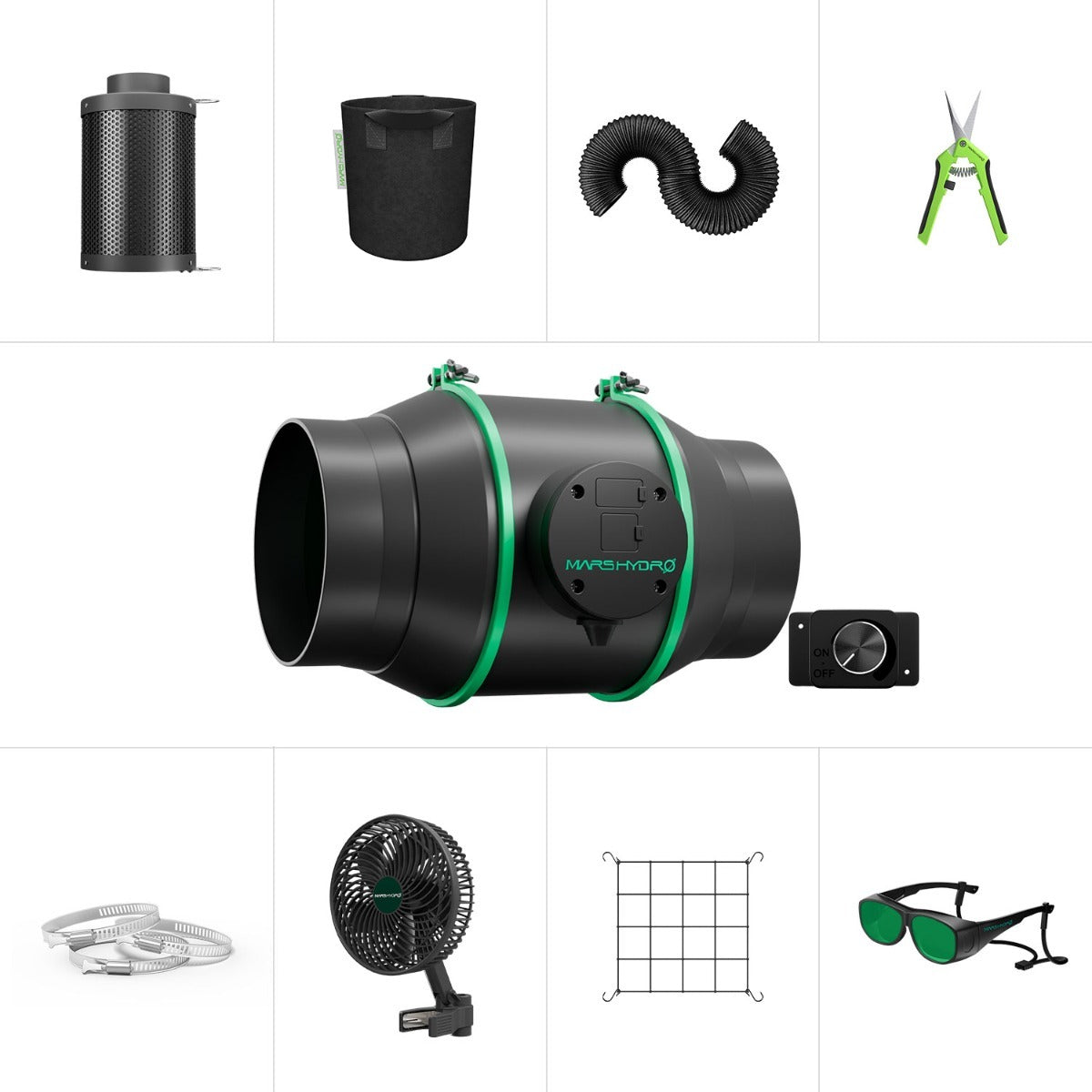 Mars Hydro iFresh 6" Complete Ventilation Kit product image 1