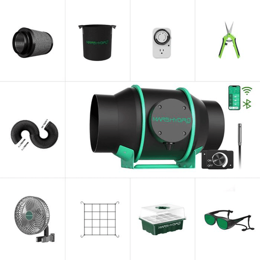 Mars Hydro iFresh 6" Complete Ventilation Kit | MH-iFresh6Kit | Grow Tents Depot | Climate Control |