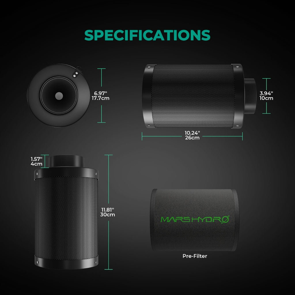 Mars Hydro iFresh 6" Smart Inline Duct Fan & Carbon Filter Combo product image 4