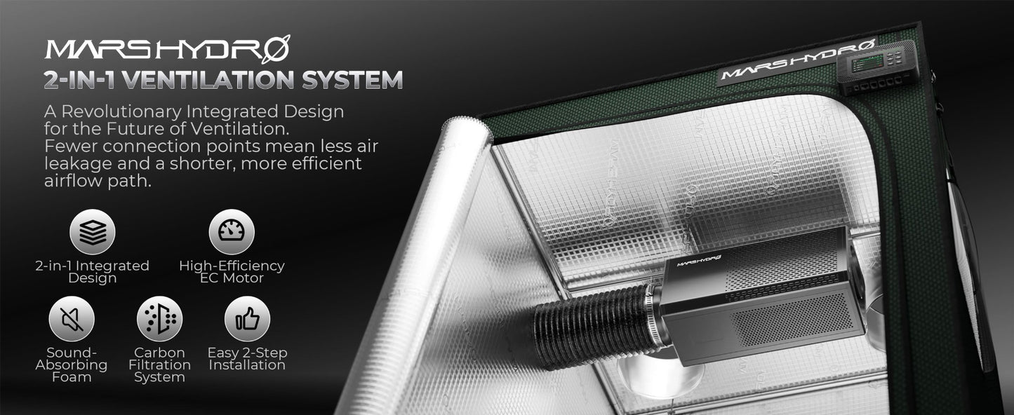 Mars Hydro iFresh Airone6 Smart 2-in-1 Inline Fan & Carbon Filter product image 1