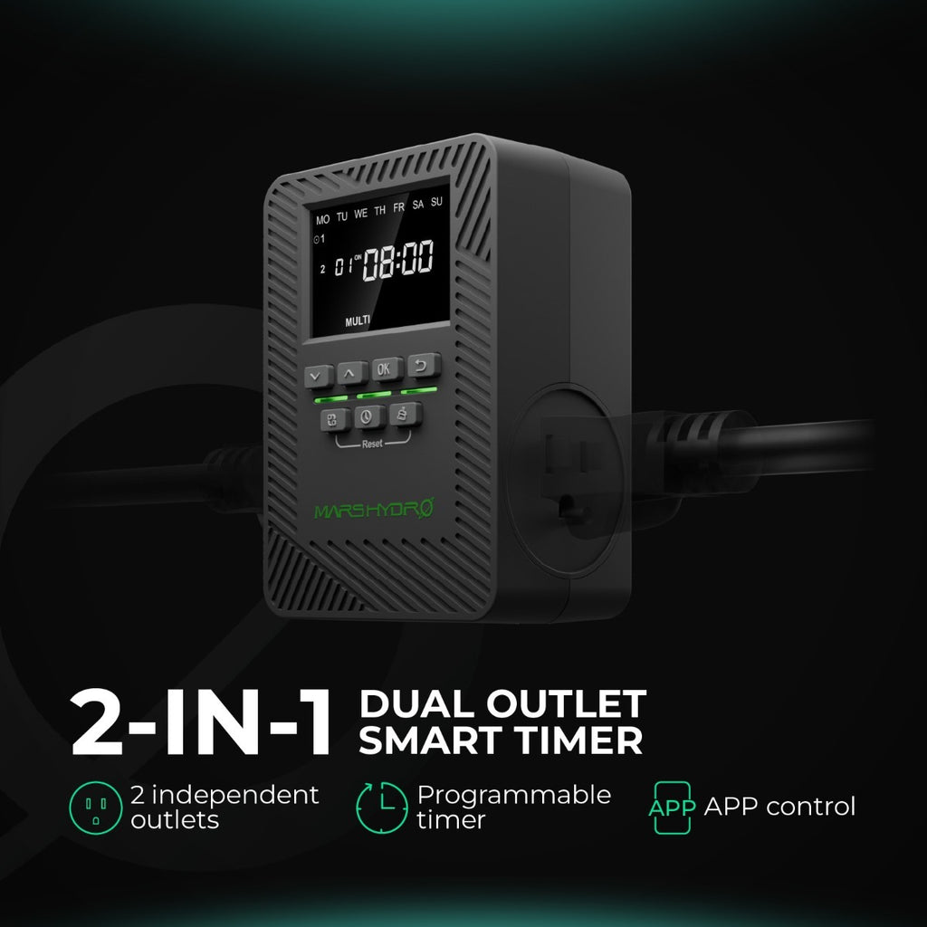Mars Hydro iTime 2-in-1 Dual Outlet Smart Timer w/ App Control product image 7