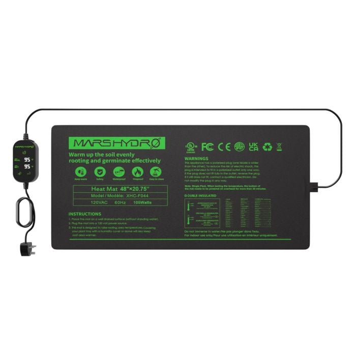 Mars Hydro 48 x 20.75 Inch Seedling Heat Mat & Digital Thermostat Combo product image 1