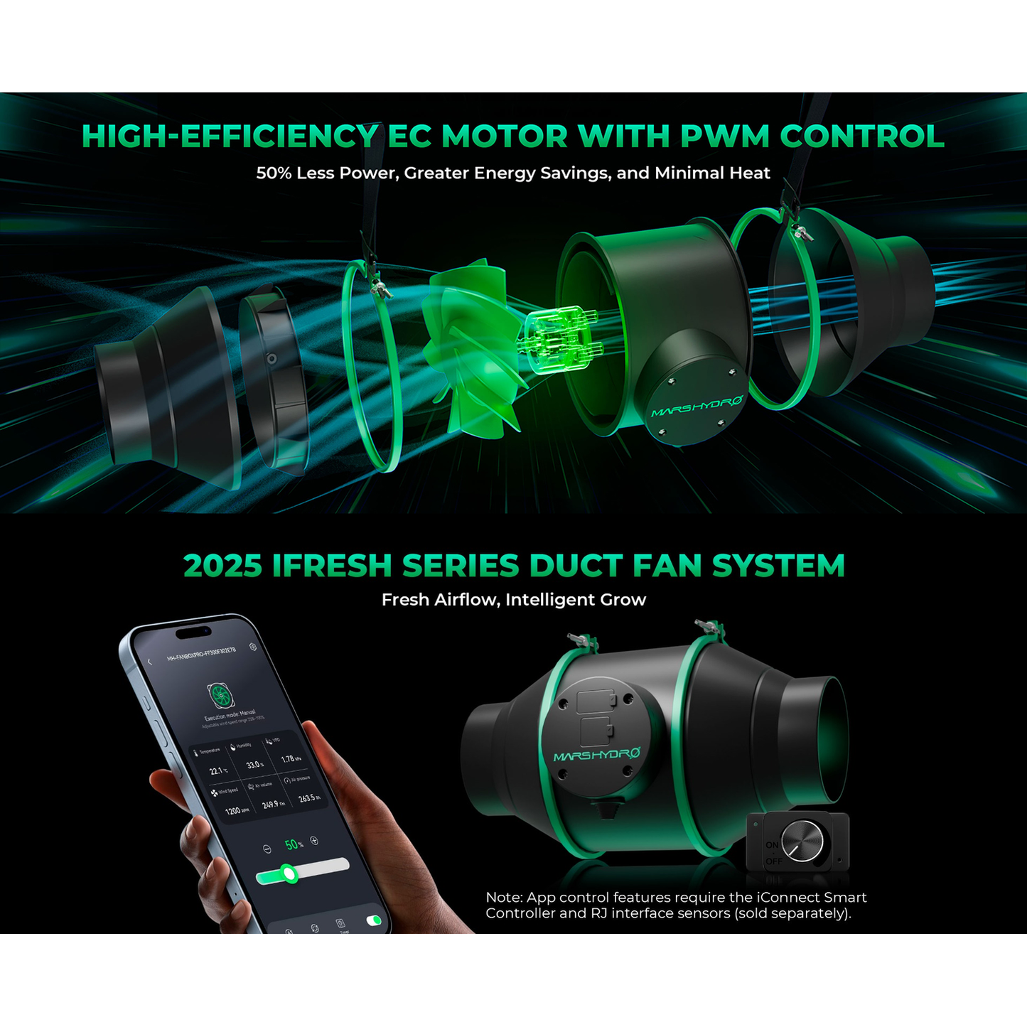 Mars Hydro TS 1000 LED Grow Light + 2.3' x 2.3' Grow Tent + Inline Fan product image 16
