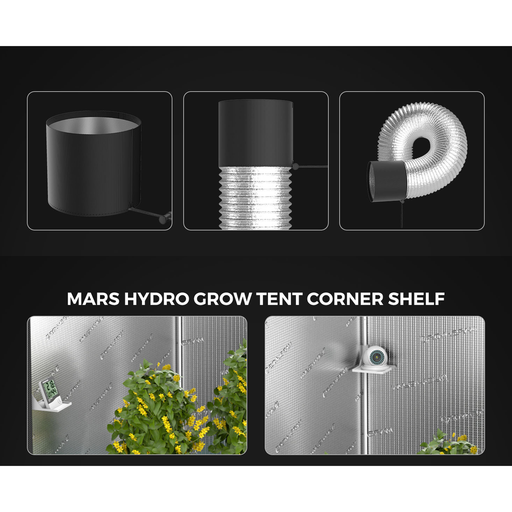 Mars Hydro TS 1000 LED Grow Light + 2.3' x 2.3' Grow Tent + Inline Fan product image 18