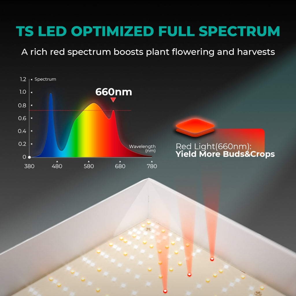 Mars Hydro TS 1000 LED Grow Light + 2.3' x 2.3' Grow Tent + Inline Fan product image 4