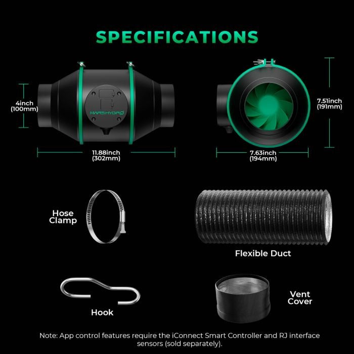 Mars Hydro TS1000 150W Smart 2.6x2.6 Grow Tent Kit with iControl product image 2