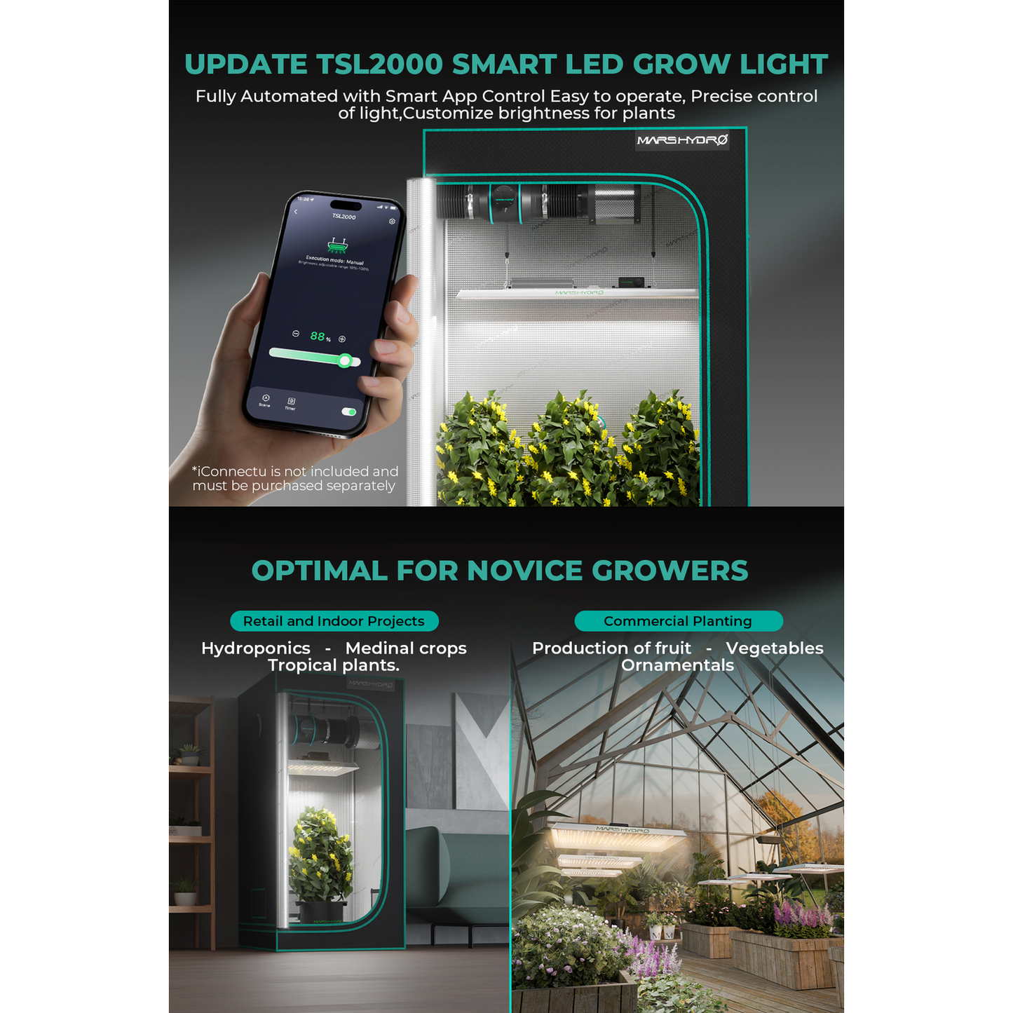 Mars Hydro TSL 2000 300W Dimmable Full Spectrum LED Grow Light product image 21
