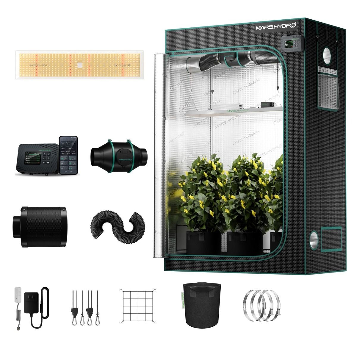 Mars Hydro TSL2000 300W 4' x 2' Smart Grow Tent Kit with iControl product image 1
