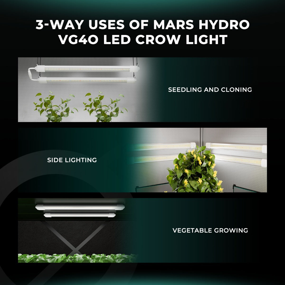 Mars Hydro VG40 40W Seedling Red LED Grow Light product image 12