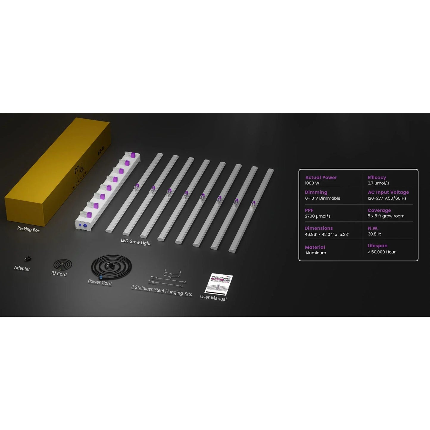 Medic Grow EZ-8 1000W Full Sprectrum LED Grow Light product image 16