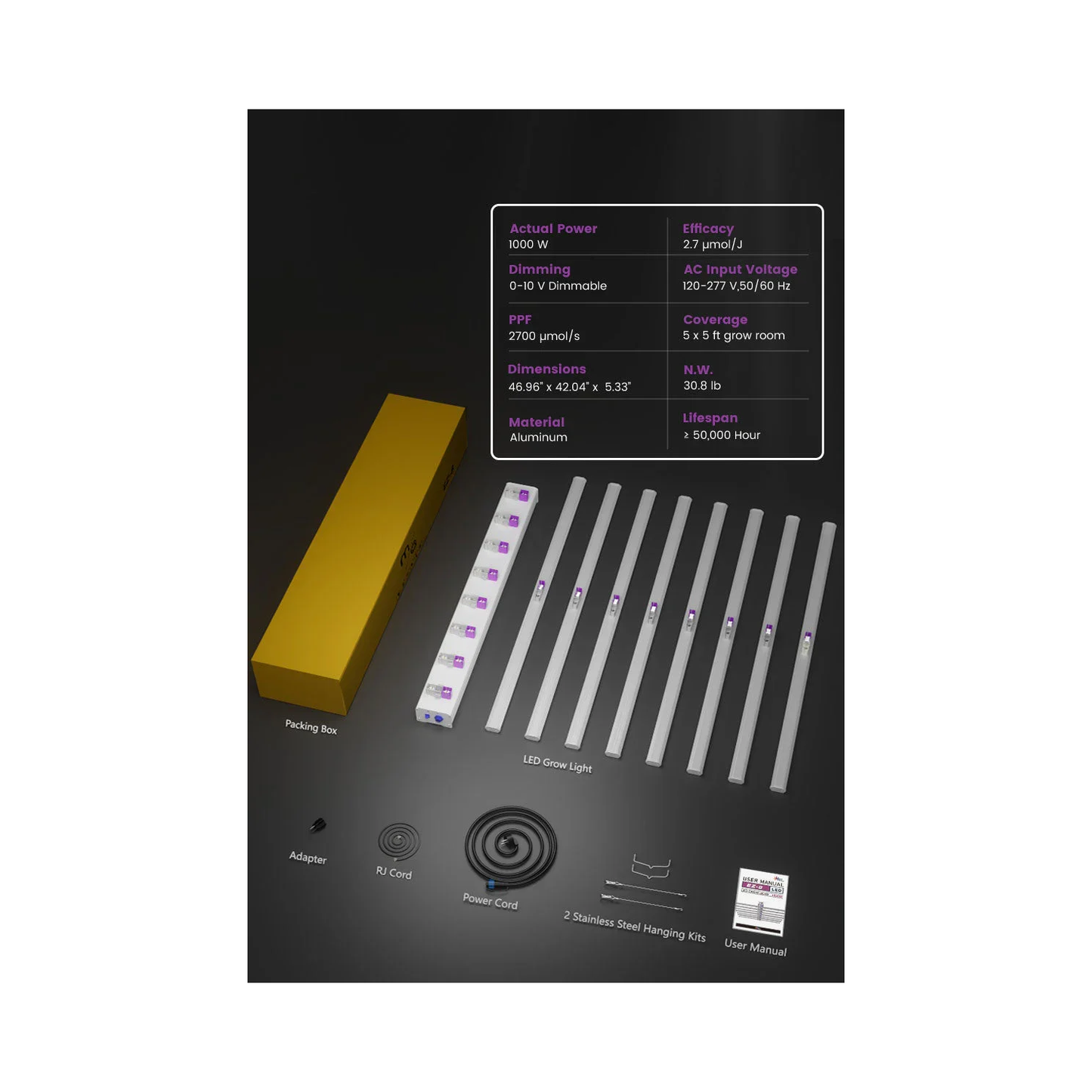 Medic Grow EZ-8 1000W Full Sprectrum LED Grow Light product image 32