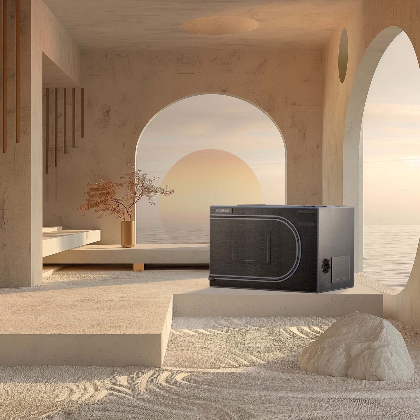 AC Infinity CLOUDLAB Advance Propagation Grow Tent, 2000D Mylar Canvas with Support Bars and Shelf Racks, 24" x 24" x 36"