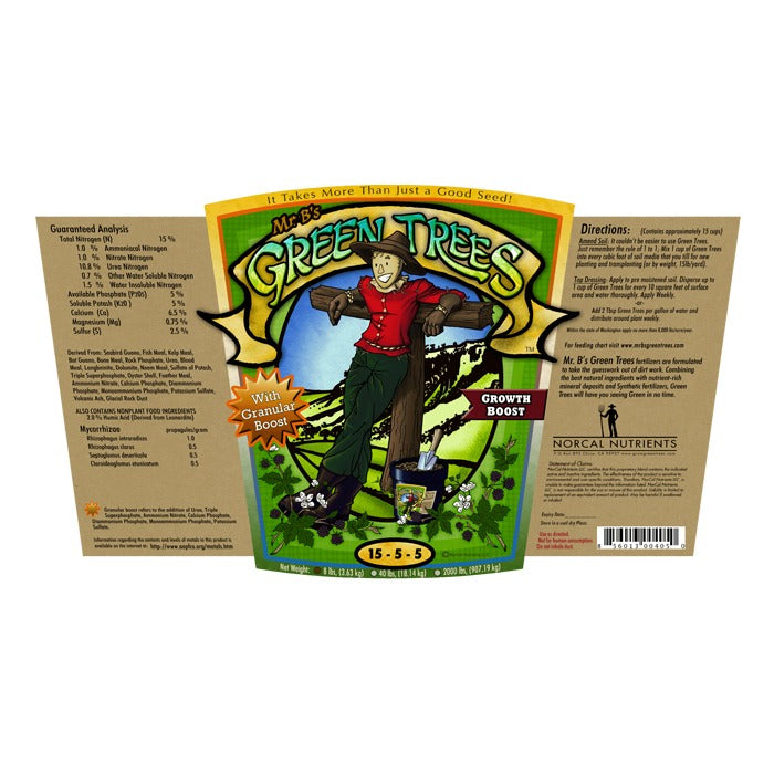 Mr. B's Green Trees Growth Boost 40lbs (5gal) product image 2