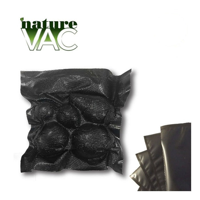 NatureVAC 11"x24" Precut Vacuum Seal Bags All Black (50-pack) product image 1