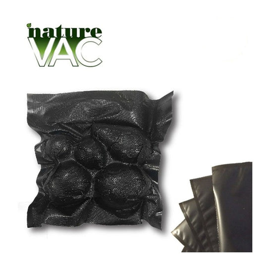 NatureVAC 11"x24" Precut Vacuum Seal Bags All Black (50-pack) product image 1