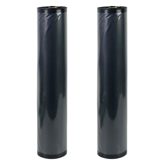 NatureVAC Vacuum Seal Bags 11in. x 19.5ft. Black/Clear (2 Rolls) product image 1