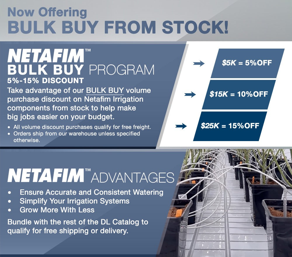 Netafim 4-Way Flat MOD Manifold w/ Drip Stakes & Tubing 36in product image 2