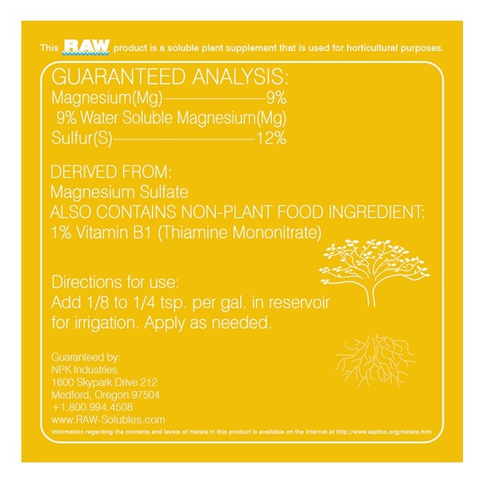 NPK Industries RAW B-Vitamin 8oz product image 2