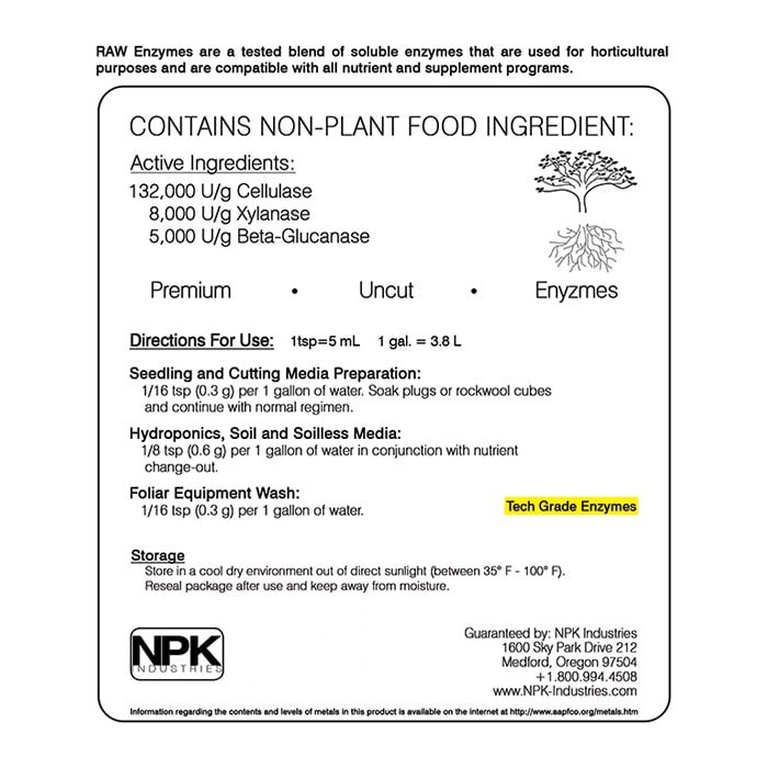 NPK Industries RAW Enzymes 25lb product image 2