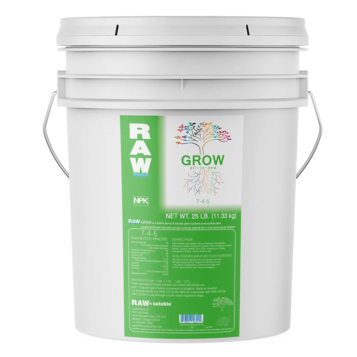 NPK Industries RAW GROW 25lb Nutrients & Additives / NPK Industries product image 1