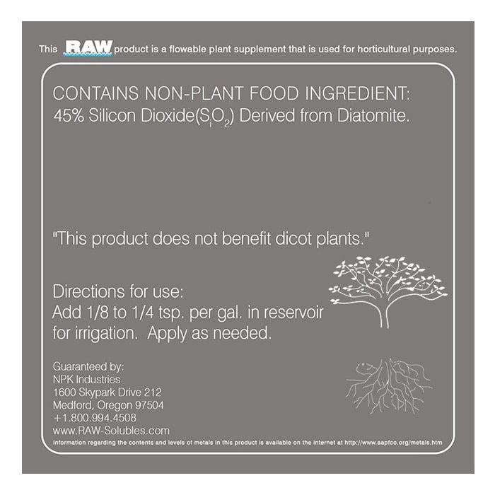 NPK Industries RAW Silica 8oz Planting & Watering product image 2