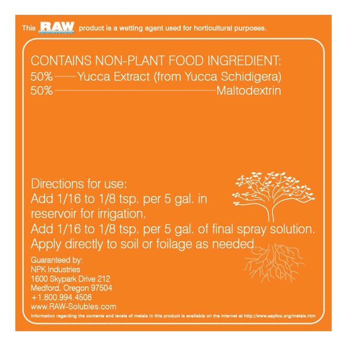 NPK Industries RAW Yucca 8oz Planting & Watering product image 2