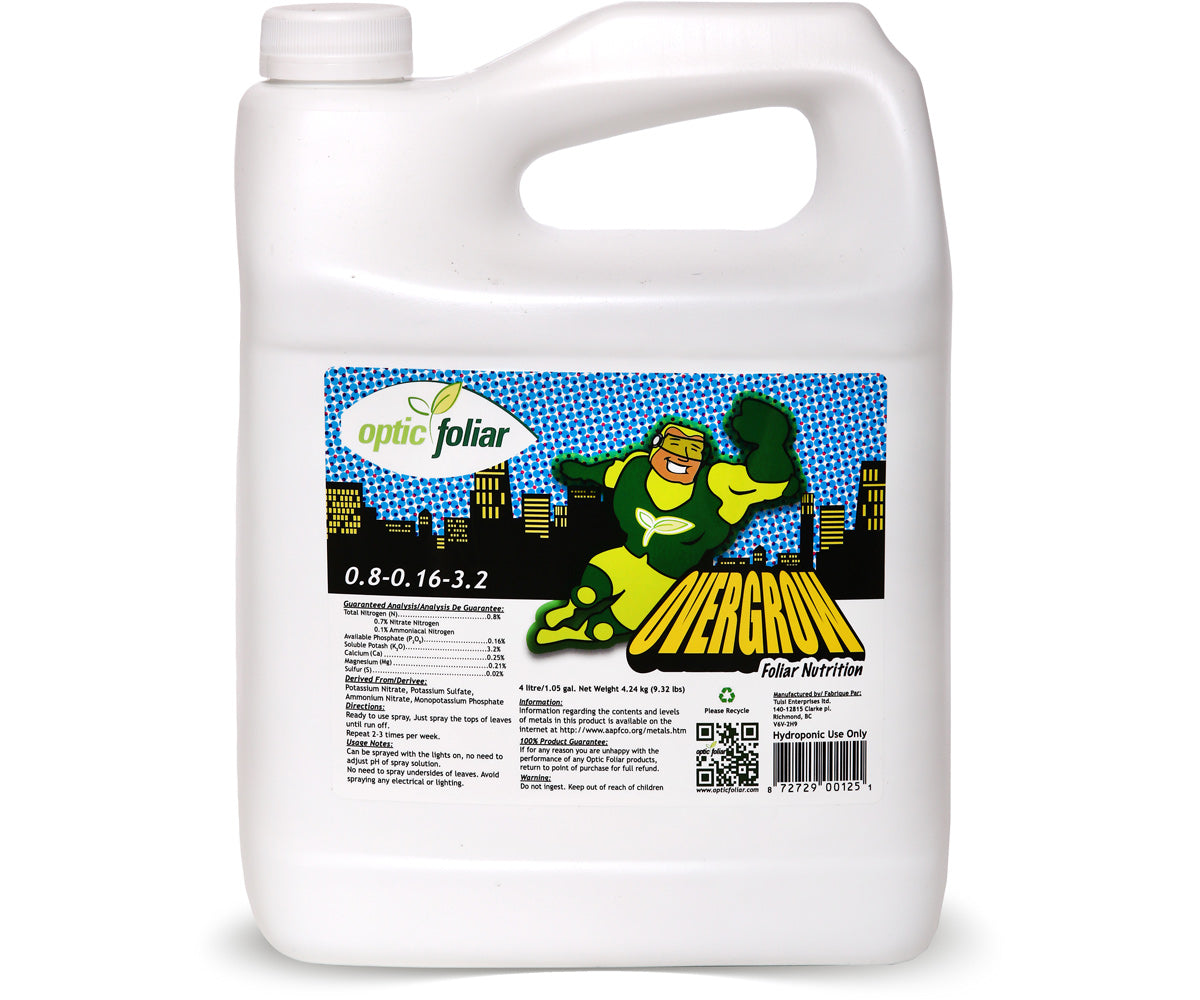 Optic Foliar OVERGROW 4 L RTU Nutrients & Additives product image 1
