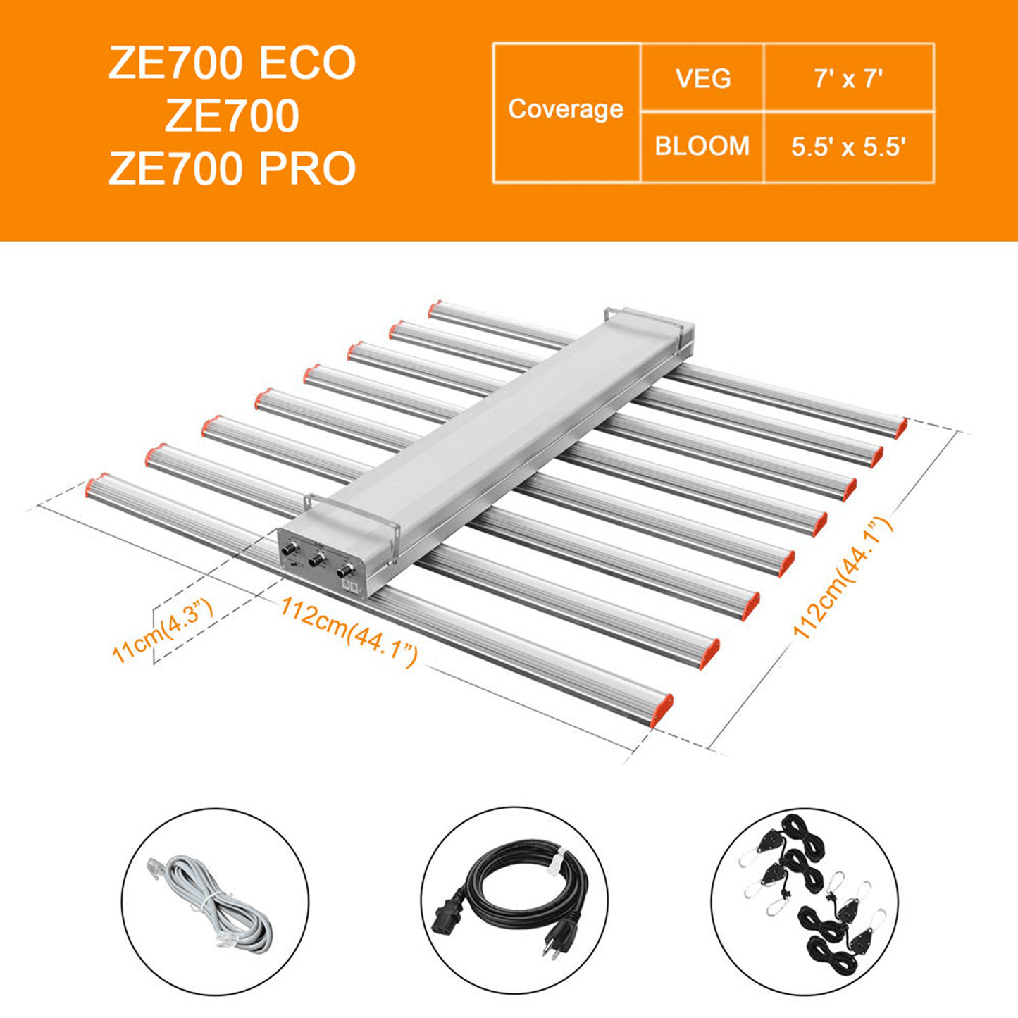 ParfactWorks ZE700 ECO 700W LED Grow Light | ZE700 ECO | Grow Tents Depot | Grow Lights | 791126763220