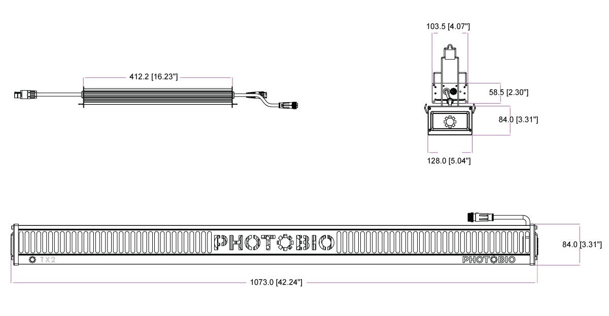 PHOTOBIO TX2 LED 800W 200-480V S5 (10' 277V L7-15P Cord) product image 2