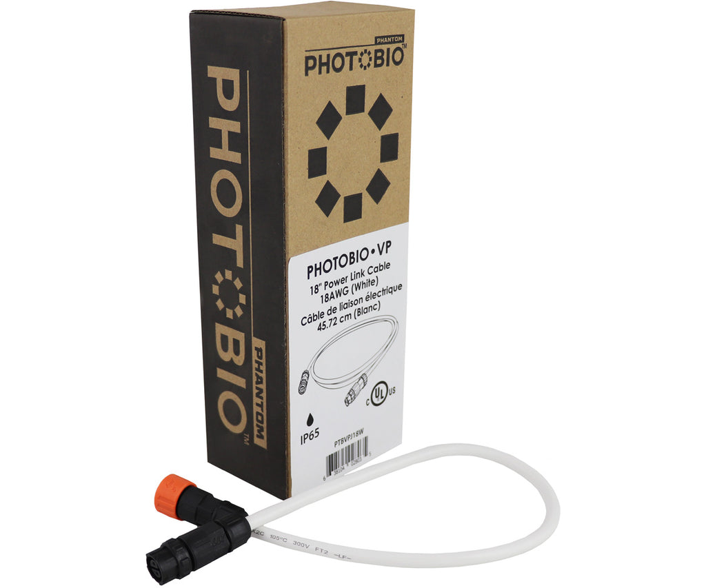 PHOTOBIO VP 18" Power Link cable 18AWG (White) product image 3
