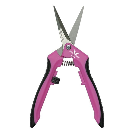 Piranha Pruners Pruner Trimming Scissors - Pink Handle & Curved product image 1