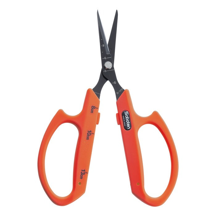 Saboten Fluorine Coated Angled Blade Trimming Scissors - Orange (PT-2) product image 1