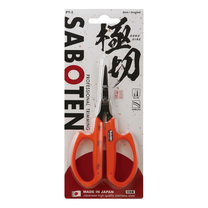 Saboten Fluorine Coated Angled Blade Trimming Scissors - Orange (PT-2) product image 2