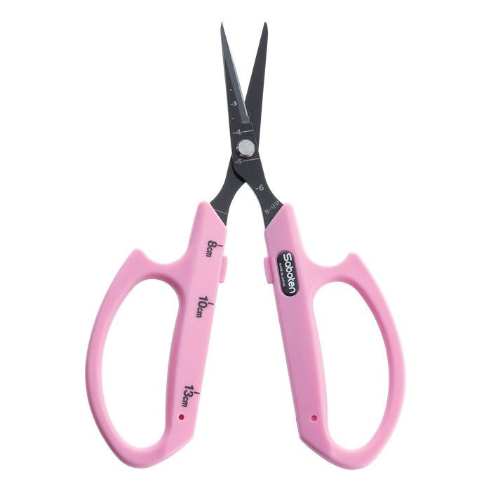Saboten Fluorine Coated Angled Blade Trimming Scissors - Pink (PT-2) product image 1
