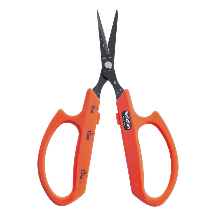 Saboten Fluorine Coated Straight Blade Trimming Scissors - Orange product image 1