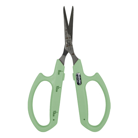 Saboten Stainless Steel Straight Blade Trimming Scissors - Green product image 1