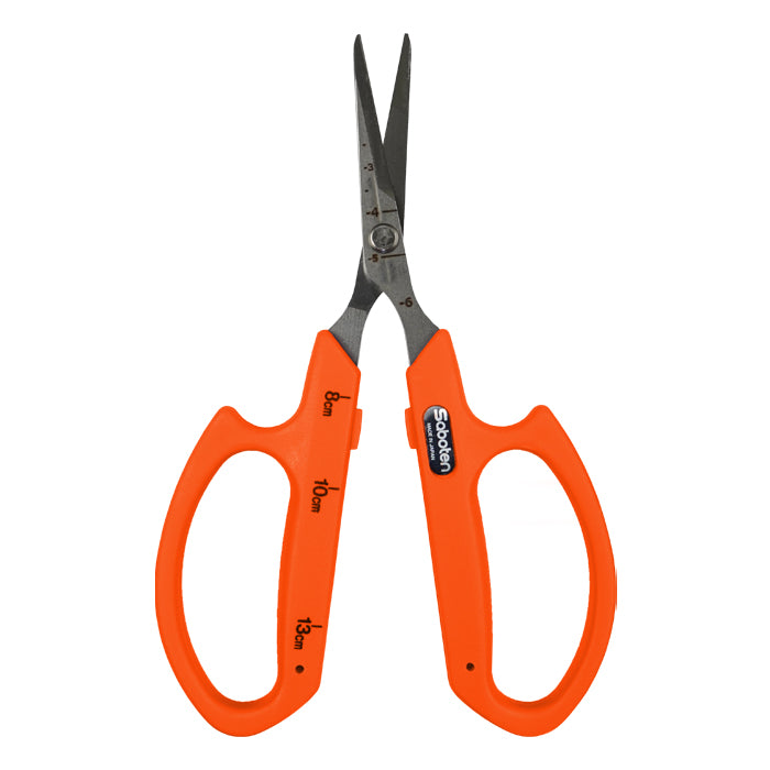 Saboten Stainless Steel Straight Blade Trimming Scissors - Orange product image 1