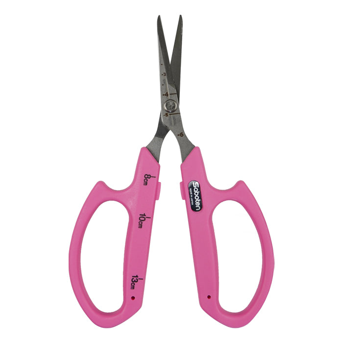 Saboten Stainless Steel Straight Blade Trimming Scissors - Pink product image 1